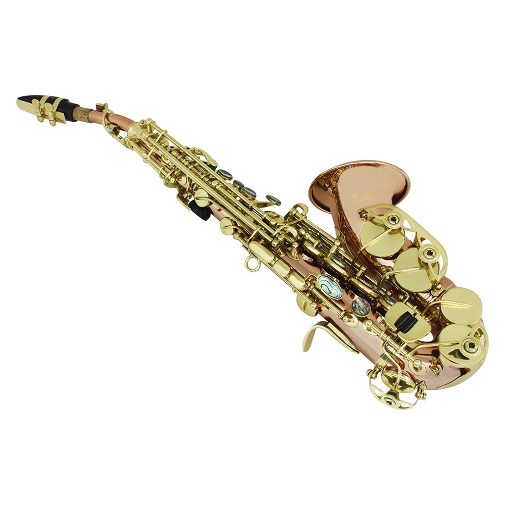 Bb Soprano Saxophone Sax Phosphor Copper Woodwind Instrument with Carry Case Gloves Cleaning Cloth Brush | Спорт и развлечения