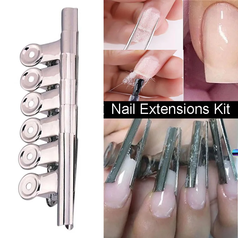 1 набор нержавеющая сталь русиан с кривой зажим для ногтей кривизны