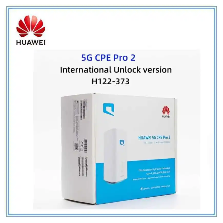 

HUAWEI 5G CPE Pro 2 H122-373 Wireless WIFI 6 Router Portable Travel 5G WIFI Hotspot Fixed Line Gigabit Router