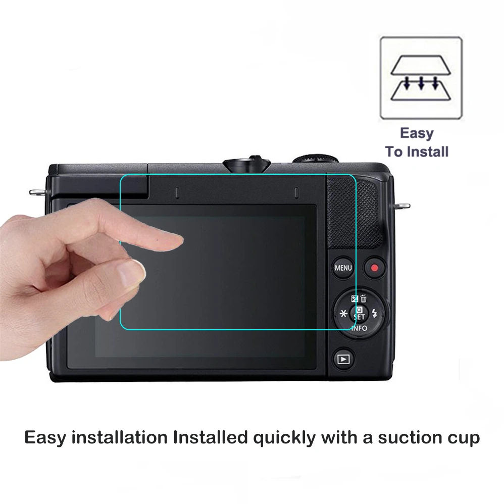 Закаленное защитное стекло для камеры Canon EOS M200 Защитная пленка M100 2.5D 9H HD