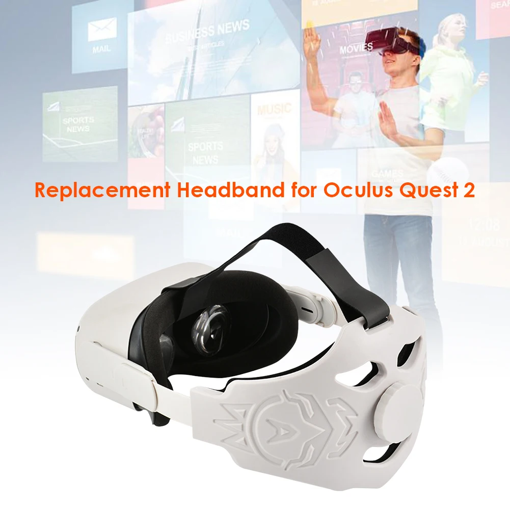 

Для Oculus Quest 2 VR гарнитура головной ремень регулируемая повязка уменьшить давление VR очки гарнитура аксессуары