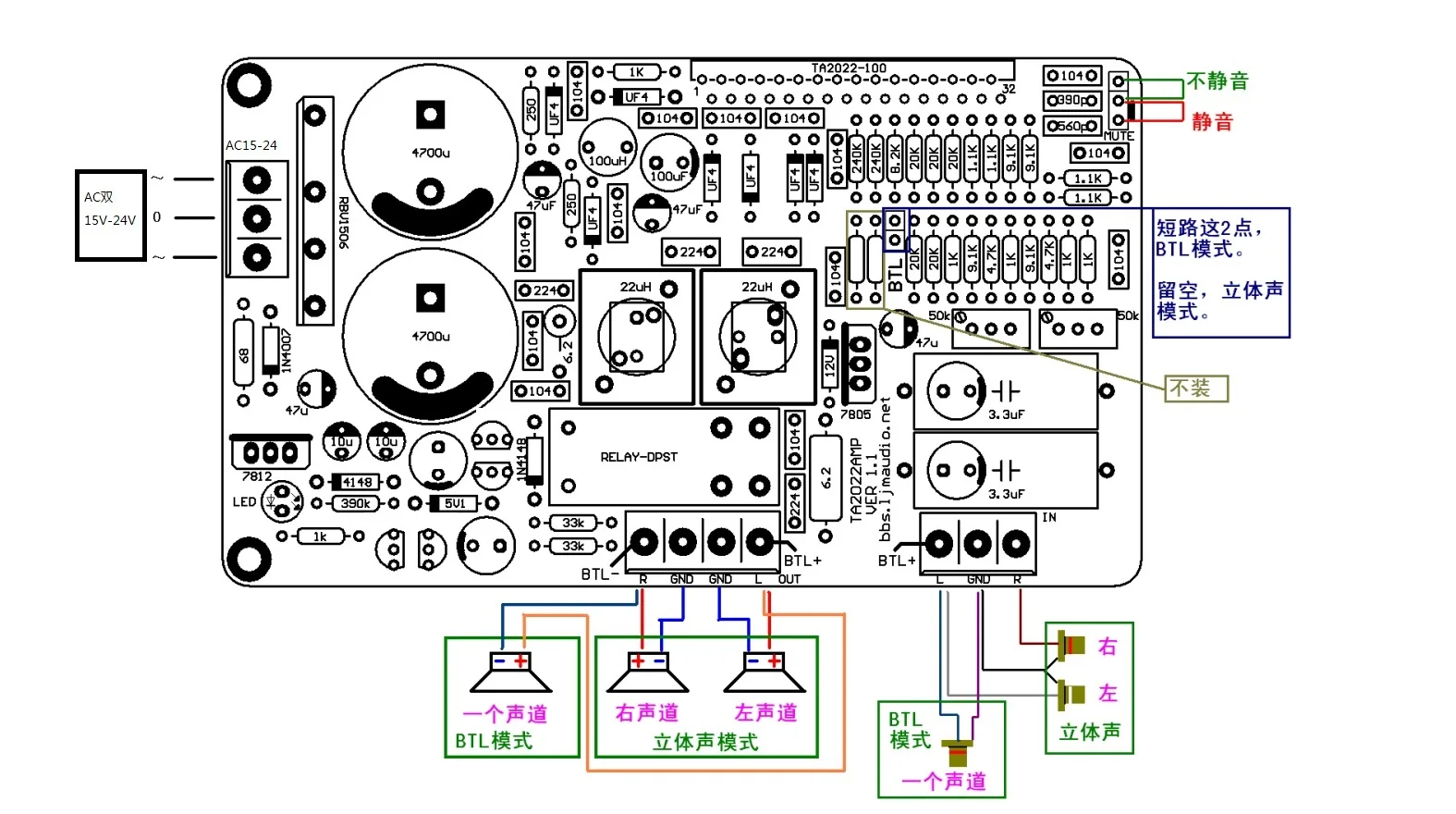TA2022 50-150W Dual Channel DIY Kits / Finished Class T Class-T Architecture Audiophile Sound Quality Power Amplifier Board | Электроника