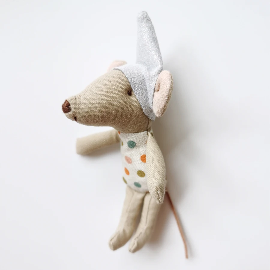 Миниатюрная сказочная игрушка-мышь с сумкой для сбора маленькие мышки тканевая