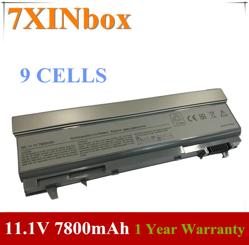 Аккумулятор для Dell Latitude E6400 ATG E6410 E6500 E6510 M2400 M4500 0FU268 0GU715 0MP307 0FU272 U844G PT434 KY477 7 ячеек XINbox