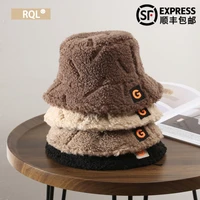 bucket hat for women korean japanese womens winter hat wool keep warm fashion luxury brand outdoor travel cap fleece windproof