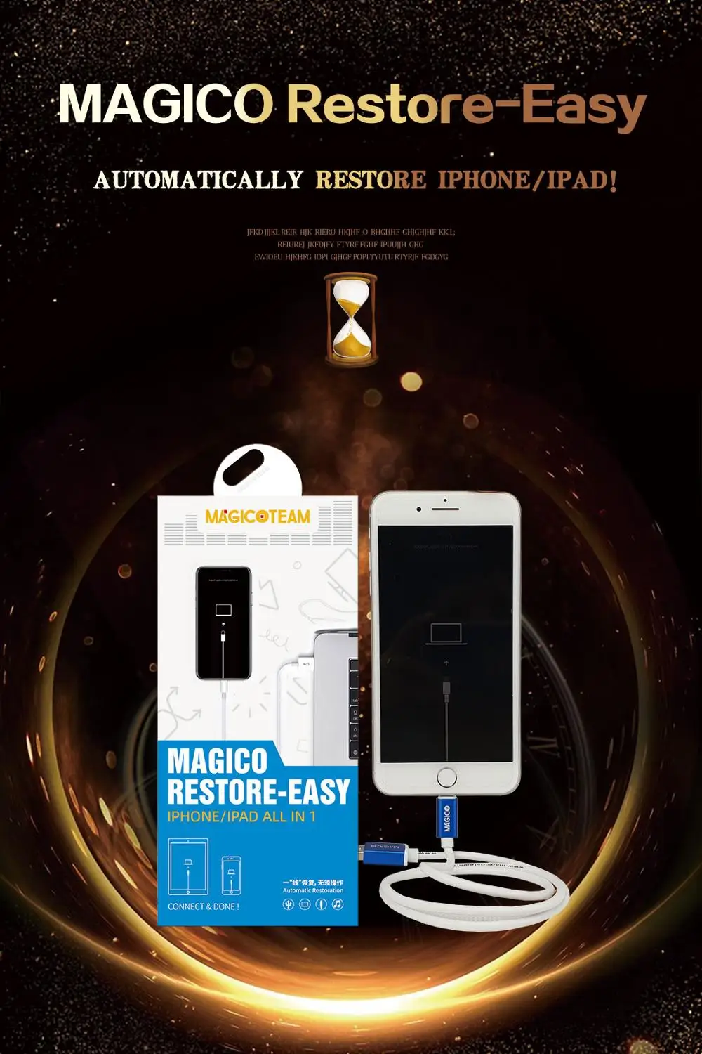 2021 Новый MAGICO Восстановленный простой кабель для iPhone iPad автоматическое