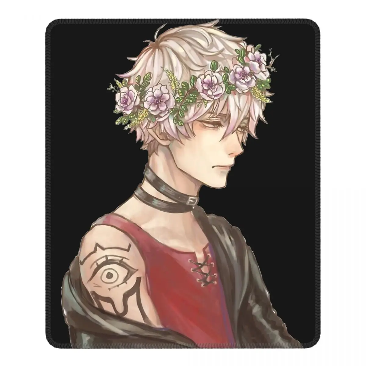 

Милый коврик для мыши Mystic Messenger 707 мм, игровой коврик для BG Otome с фиксирующими краями, Настольный коврик, коврики из натурального каучука, ковр...