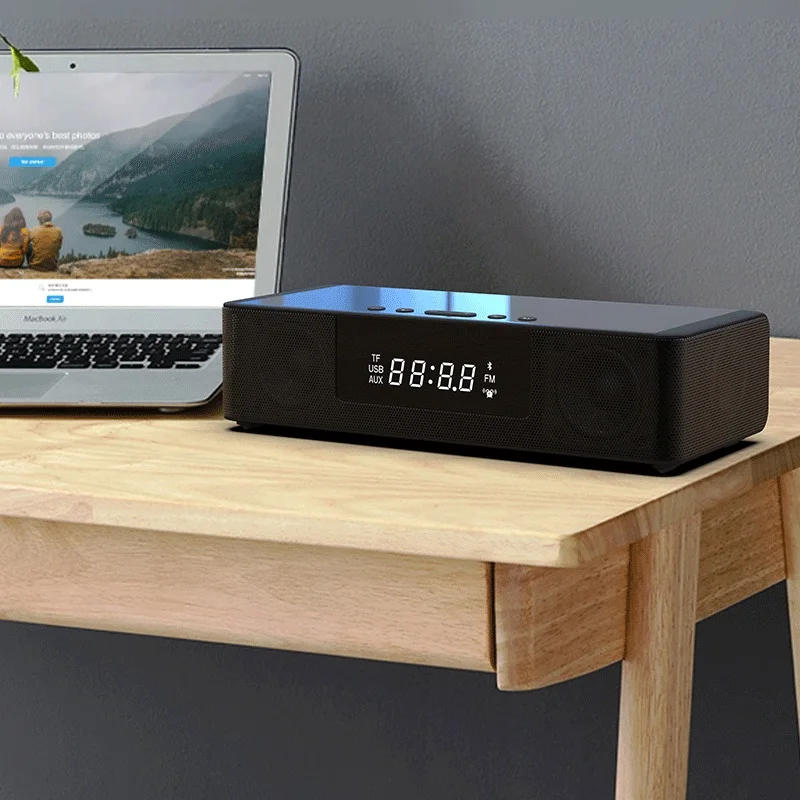 LEORY bluetooth динамик беспроводная зарядка свободные руки Смарт часы светодиодный дисплей Саундбар водонепроницаемый 3,5 мм домашний кинотеатр Sensurround