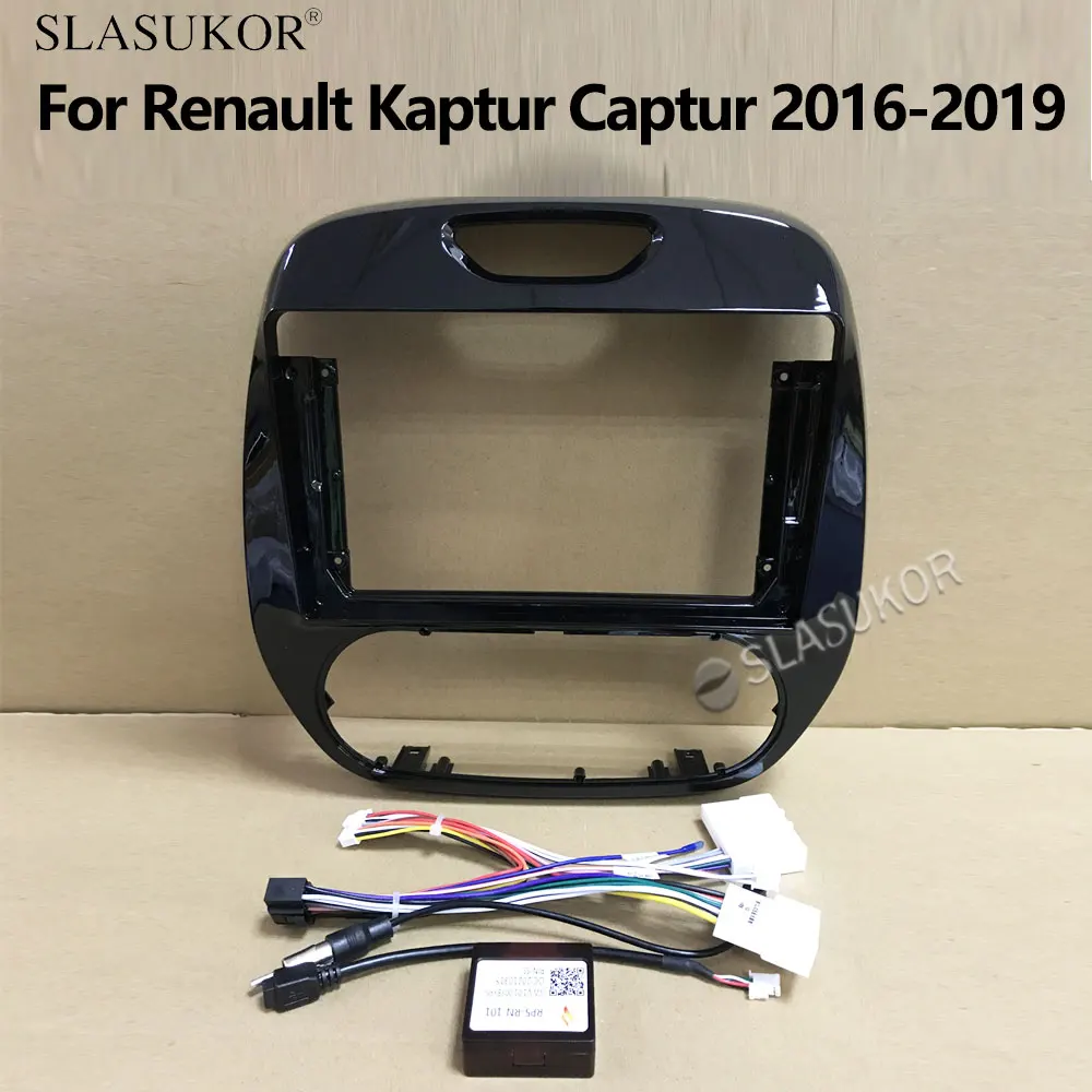 

9 inch For Renault Kaptur 2016 2017-2019 2din car dashboard frame CD DVD GPS car Canbus Cable radio stereo trim kit audio panel