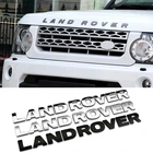 3d-наклейка на переднюю крышку капота автомобиля Land Rover Discovery 2 3 4 Range Rover Velar Sport Defender Letter Chrome
