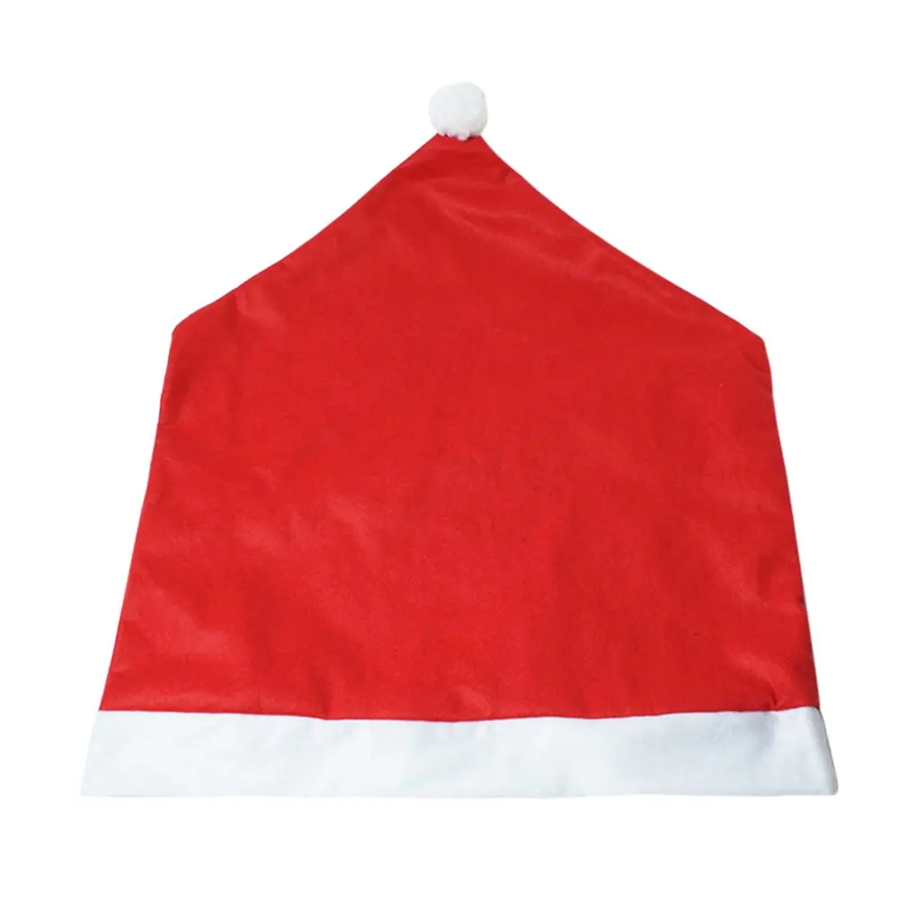 6 шт. Рождественский стул Санта Клаус крышка ужин вечерние красные шляпы чехол на