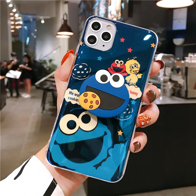 Милый чехол Elmo с изображением печенья и монстров для iphone 12 11 7 8 Puls X XR XS Max футляр