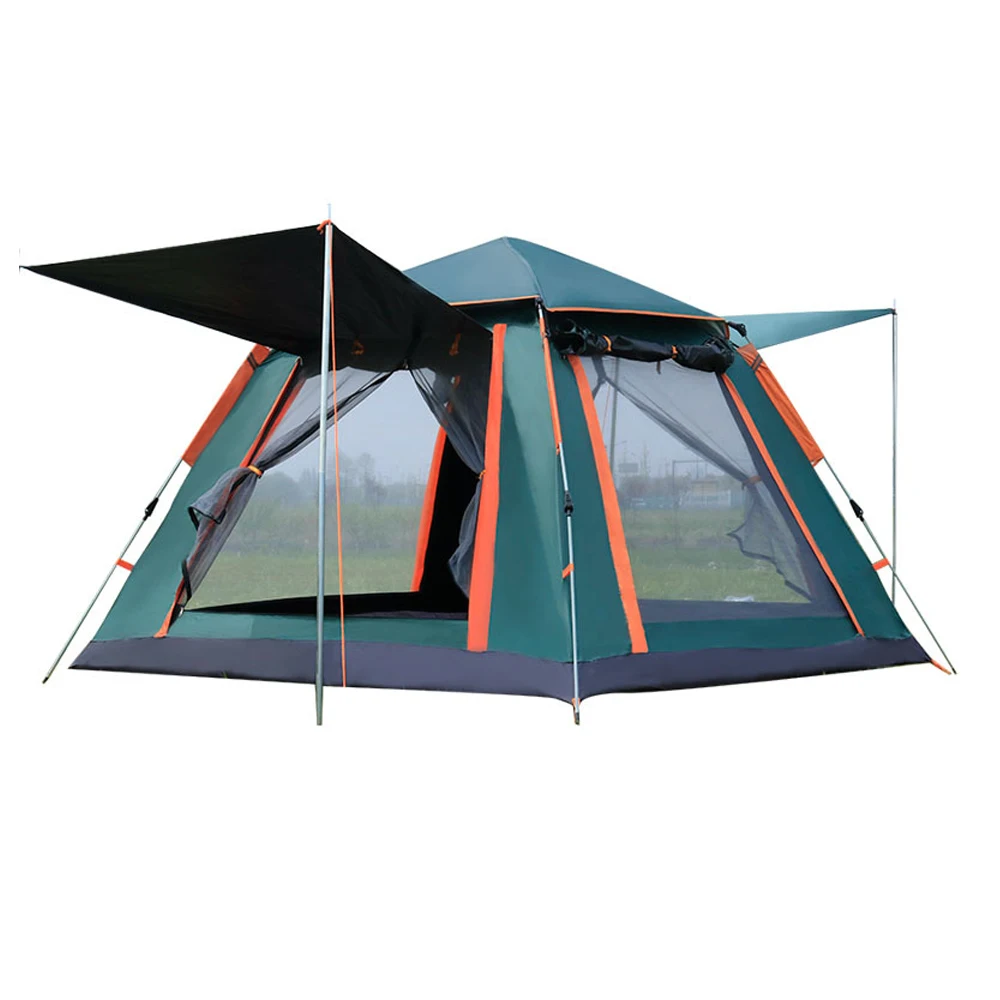 MYJ двухслойная туристическая палатка для 4 человек легкая портативная кемпинга