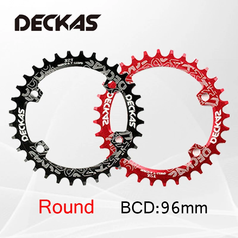 DECKAS 96 BCDS Chainring Bicycle Narrow Wide Chain Ring Mountain Bike Chainwheel Round Oval 32T 34T 36T 38T MTB Accessories | Спорт и