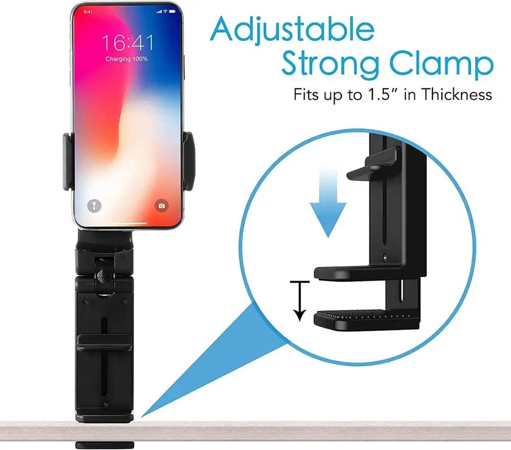 airplane cell phone seat back tray table clip and sturdy phone stand for iphone 11 pro android phones dock free global shipping