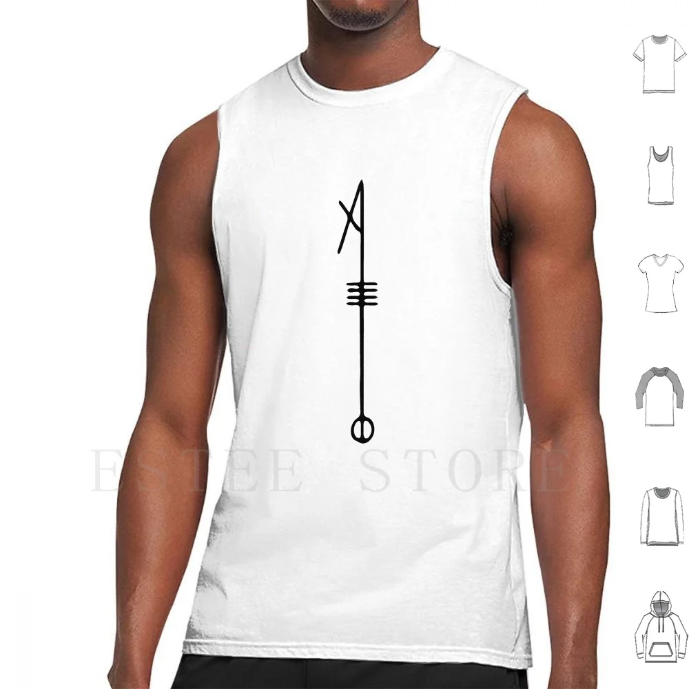 

The Svefnthorn-The Sleeping Rune Tank Tops Vest Sleeveless Sleep Pattern Old Ancient Viking Rune Nordic Mystery Magic
