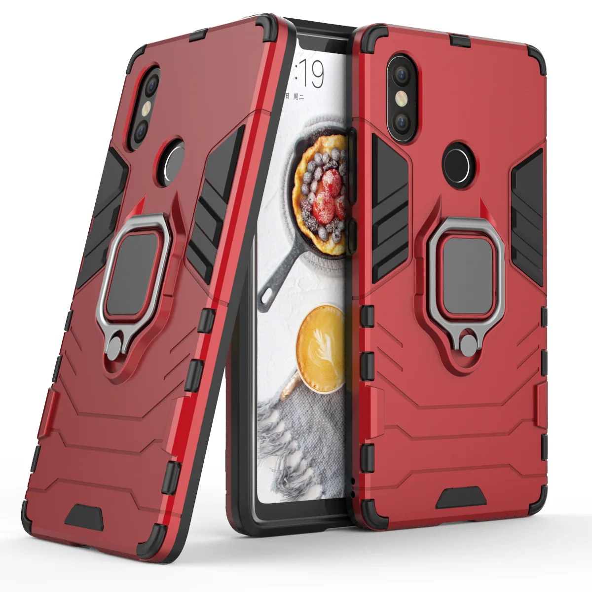 Для Xiaomi Mi8 SE чехол 360 Кронштейн магнит металлический палец кольцо держатель для