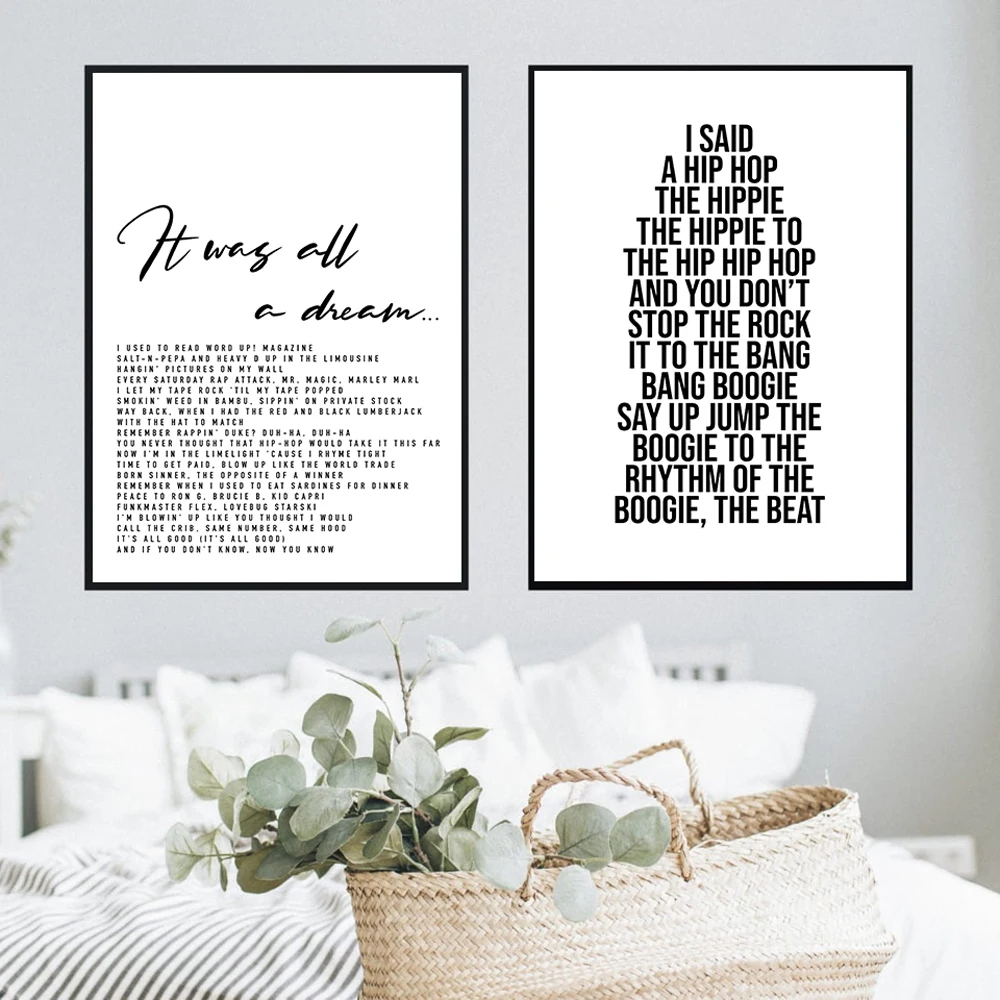 Плакаты и принты в стиле хип-хоп объемные настенные картины для гостиной Декор