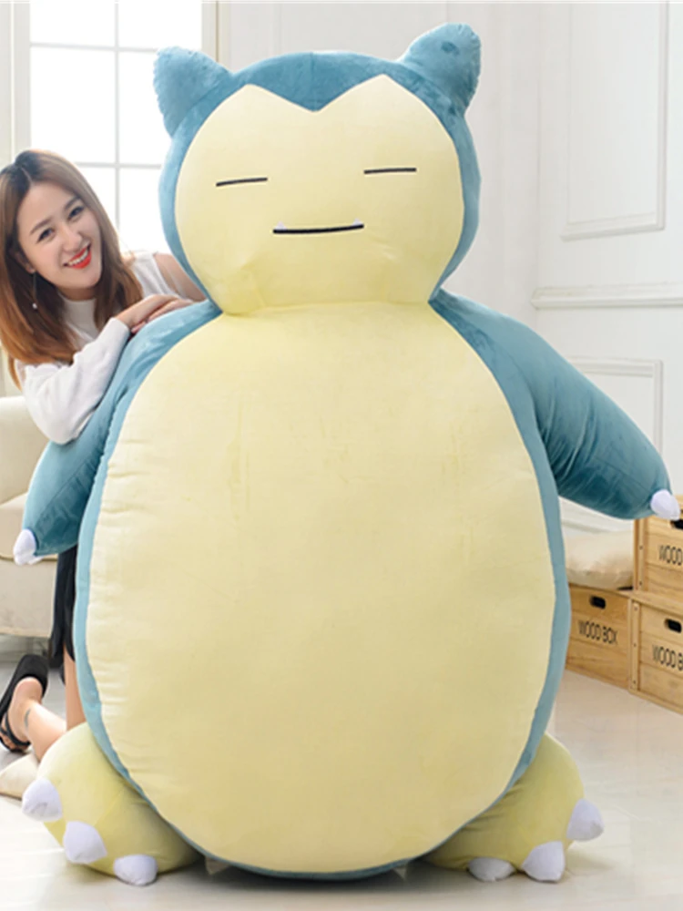 200CM Snorlax Bean Bag Plush Toy Huge Size Anime Unstuffed Plushie Pillow No Filling Peluche Children's Birthday Gift |