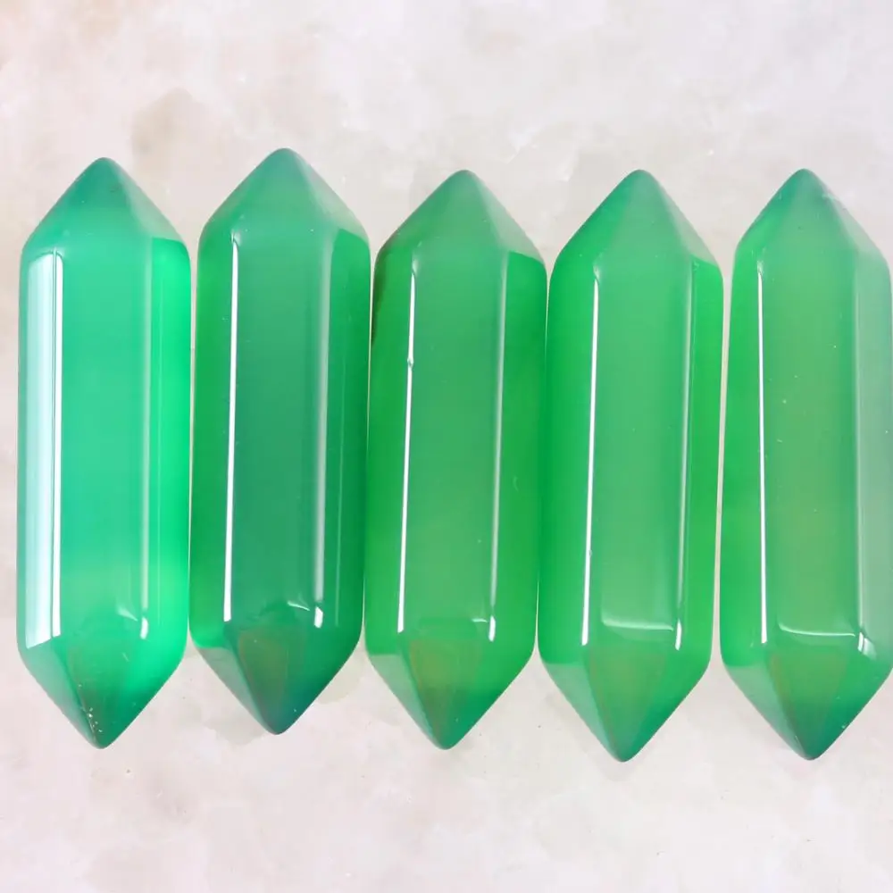 8x32 мм натуральные камни зеленый оникс шестигранные бусины без сверления
