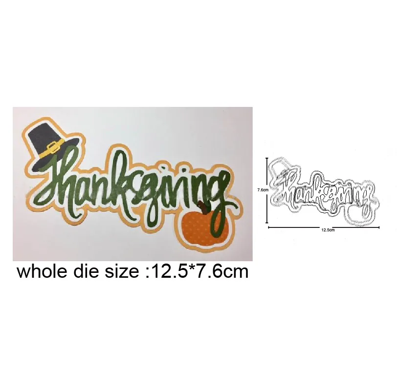

new Hanukkah Thanksgiving Metal Cutting Dies For Stamps Scrapbooking Stencils DIY Paper Album Cards Decor Embossing 2020 New