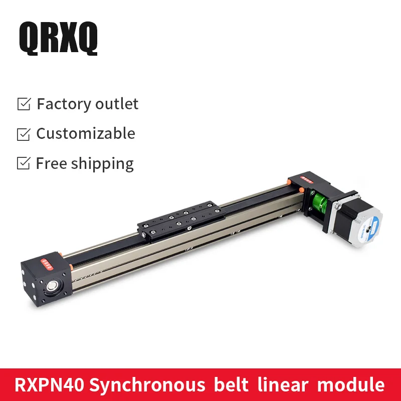 

High speed silent synchronous belt linear module sliding table moving slider CNC Guide