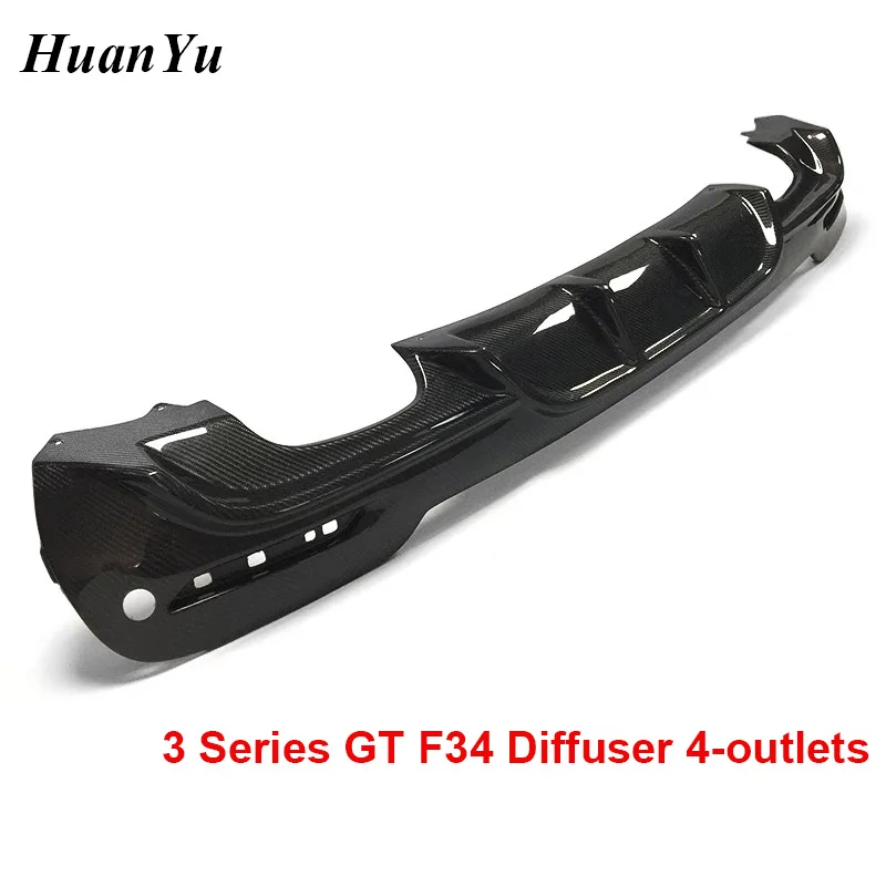 Рассеиватель из углеродного волокна F34 на 4 выхода для BMW 3 серии GT M Sport спойлер