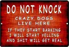 Rogue River Тактический Забавный предупреждающий бешеный собачий живет здесь металлический жестяной знак двор наружный знак забора не ударить
