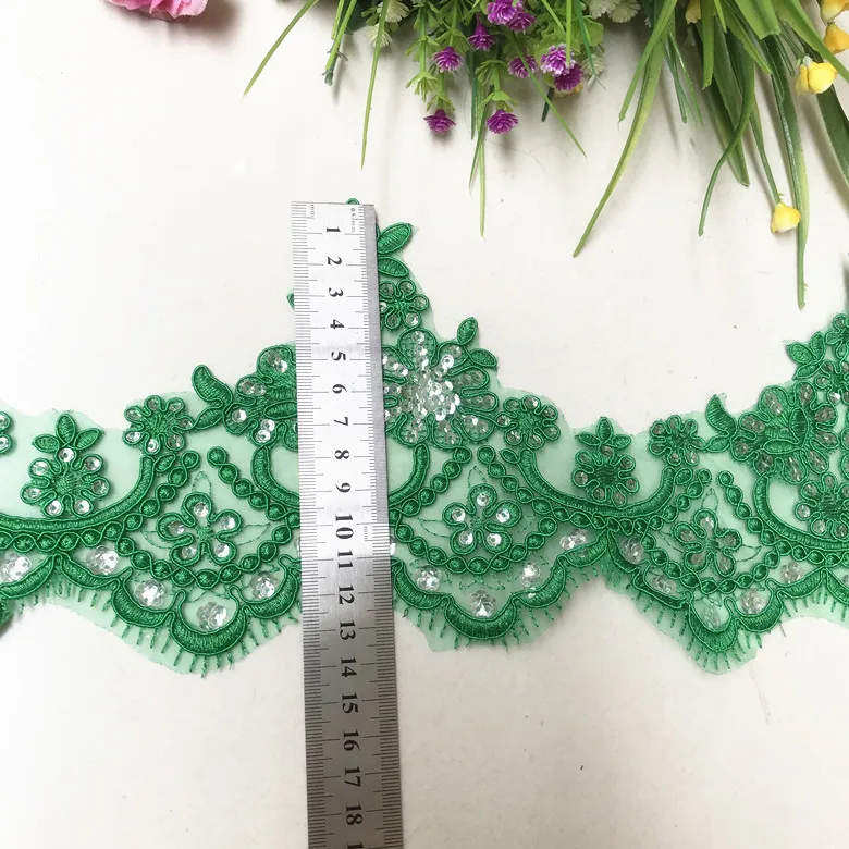3 ярда/лот цвет кружева отделка шампанское абрикосовый синий зеленый розовый автомобиль плетеное кружево отделка Блестки Ткань Свадебные украшения