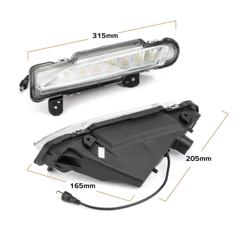 Водонепроницаемый 12V светодиодный дневные ходовые огни дневного вождения