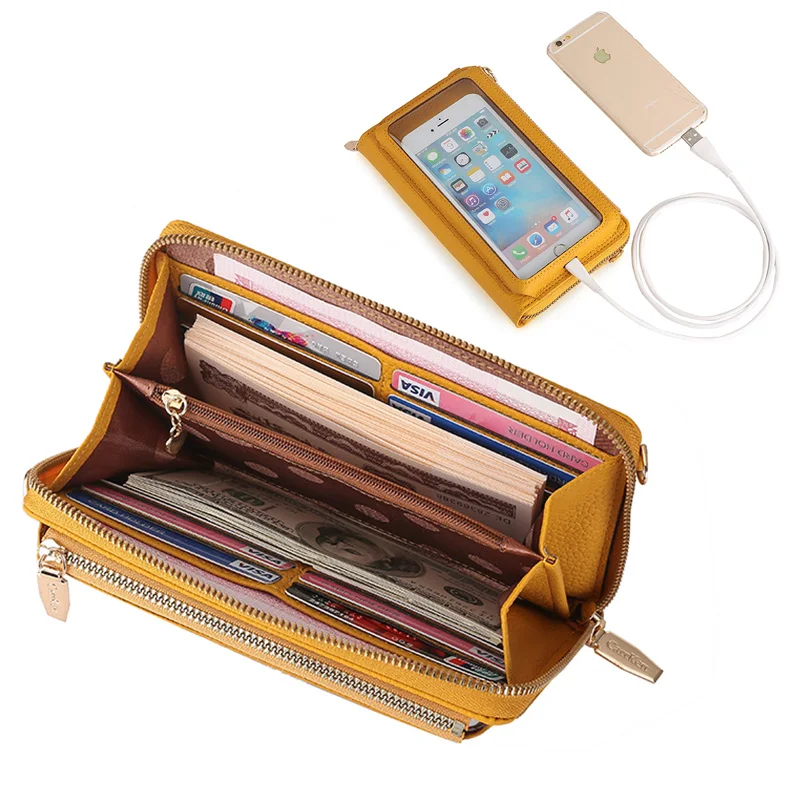 Fashion Touchable Small Crossbody Shoulder Bags For Women Pu Leather Brand Designer  Female Cell Phone Bag Mini Messenger Purse