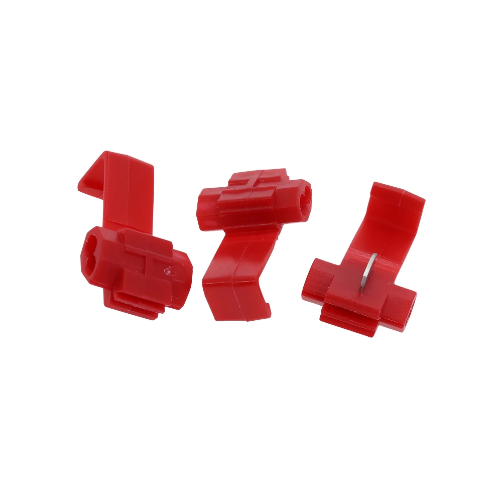 10/20 шт. Т образный соединитель для проводов красное быстрое соединение зажим