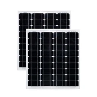solar panel 12v 50w 2 pcs monocrystalline photovoltaic panels 100w motorhome car caravan camp rv boat marine yacht waterproof