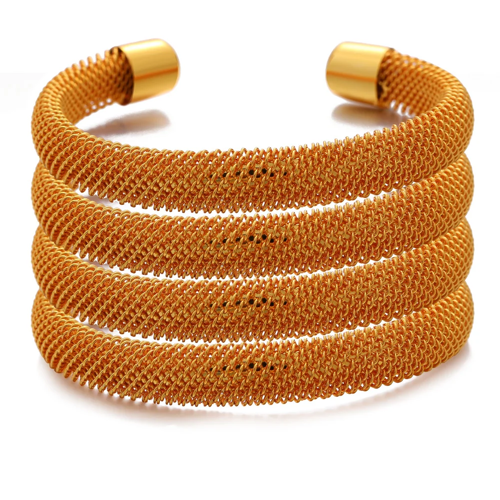 4Pieces Bracelet For Women Dubai Bangles Ethiopian  African Jewelry Arab Middle East Cuff Bangles