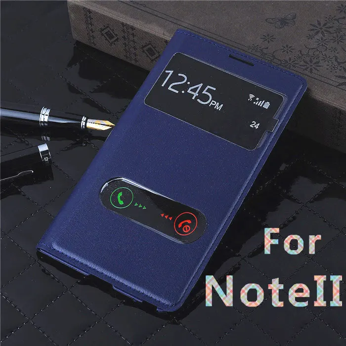 Для samsung Galaxy Note II 2 Note2 NoteII N7100 7100 Smart View Show Флип кожаный чехол s задняя крышка корпус батареи чехол