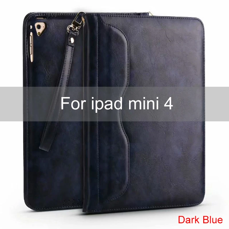 For mini 4 Essidi роскошный кожаный умный чехол рукав для iPad mini 4 3 2 1th Gen стенд планшетный защитный чехол для IPad Mini 1 2 3 4 - Цвет: For mini 4