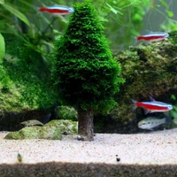 aquarium decoration supplies green moss simulation christmas tree fish tank decor landscape ornament stylish and durable