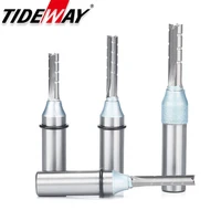 tideway 12 shank 3 flutes cutting straight router bit tct cutters woodworking cnc trimming slot bits milling cutter for wood