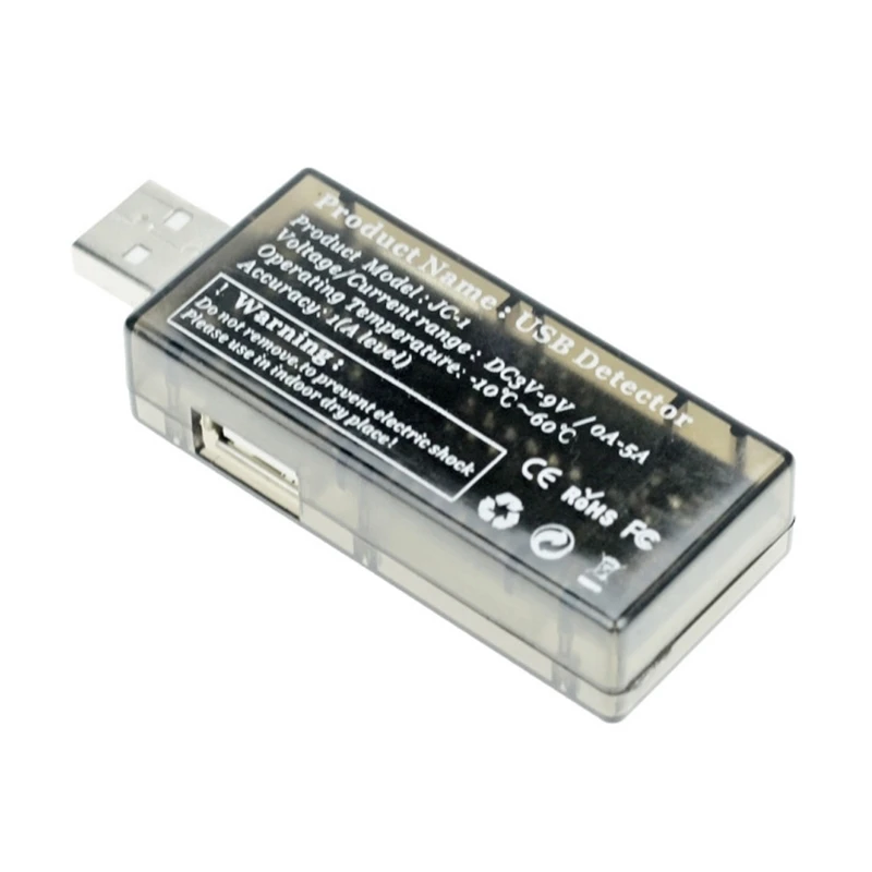 

50LC Mobile Meter Amper 0-5A Voltmeter 3-9V USB Power Tester for Voltage Current Voltage & Current Mobile Tester