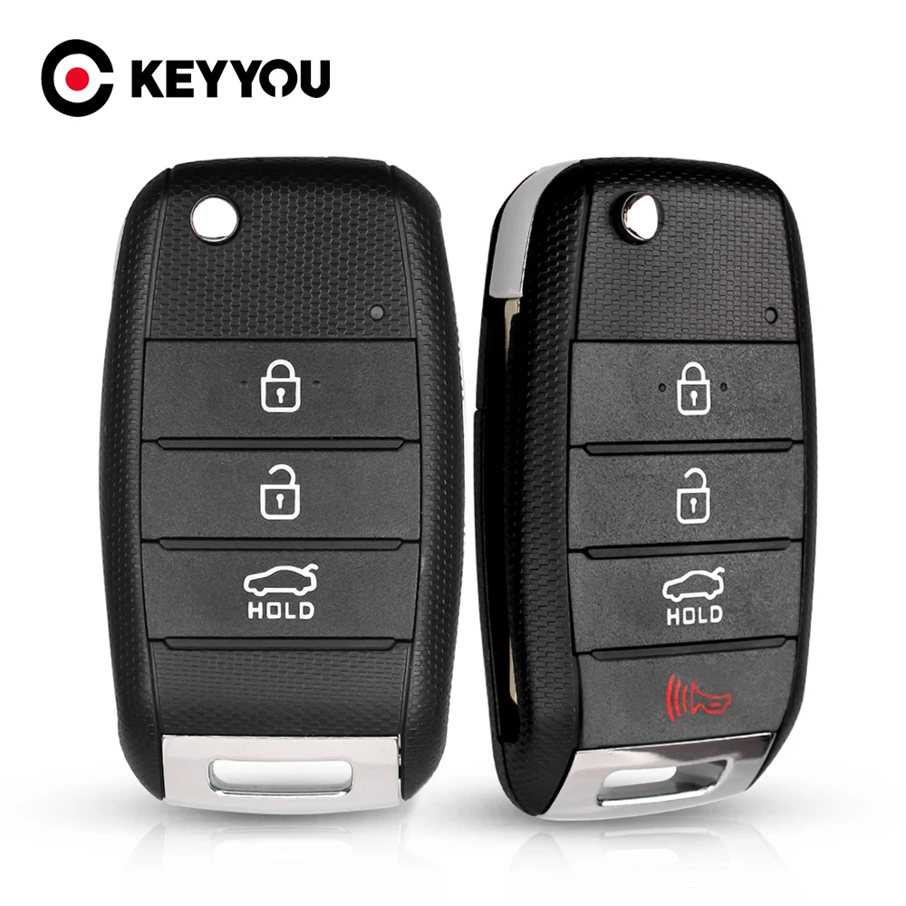KEYYOU 10X Бесплатная доставка 3/4 кнопок дистанционный Складной автомобильный ключ