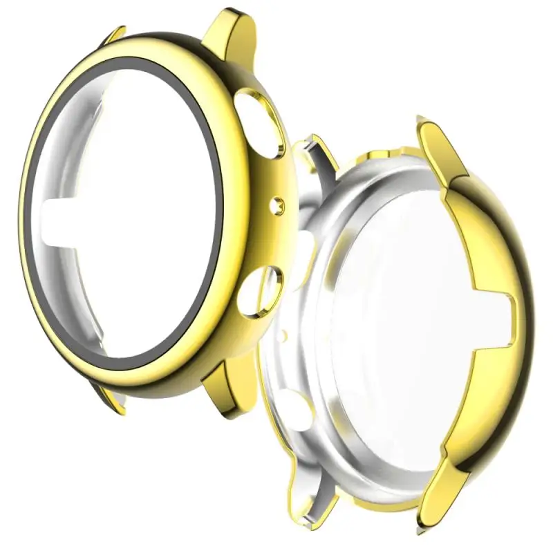 

Suitable For Samsung Galaxy Watch Active2 Plating All-inclusive PC Integrated Protective Shell Tempered Film 44mm