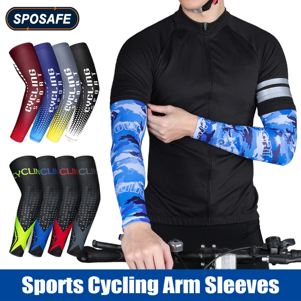 

2Pcs/Pair Anti-UV Compression Arm Sleeves Cooling Breathable Arm Cover for Sport Cycling Running Basketball Football Volleyball