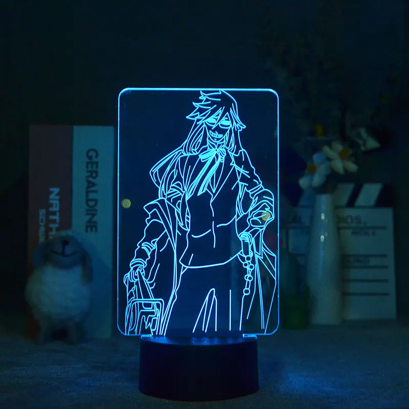 

Anime Led Nightlight Black Butler 3D Lamp Gift For Boyfriend Energy-saving light For Room Decoration