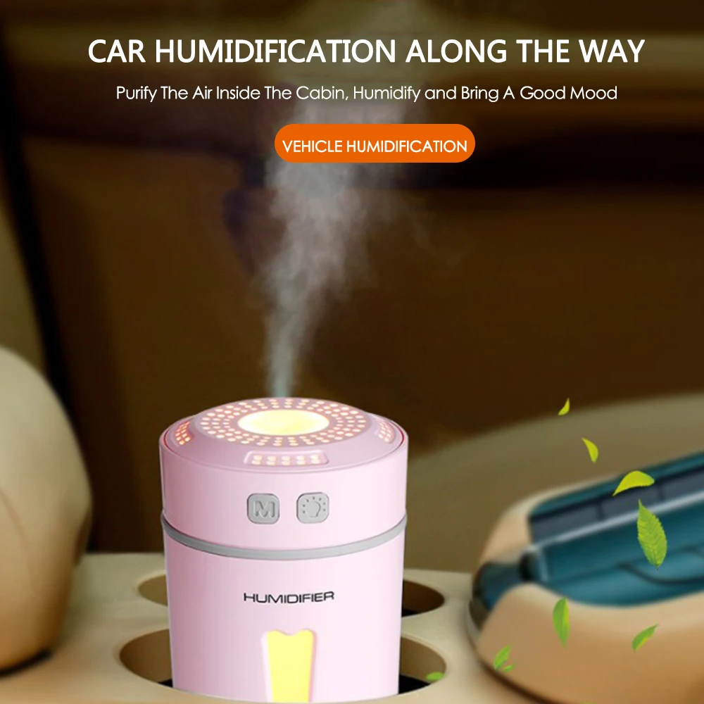 Car Home Air Humidifier Ultrasonic Mini USB LED Purifier Aroma Diffuser Freshener Auto Electronics Accessories | Автомобили и