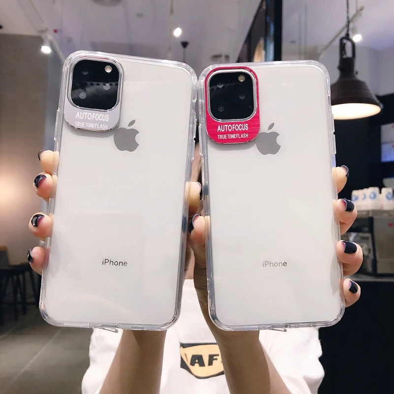 Защитный чехол для телефона Apple iPhone 6 6s 7 8 Plus 10 11 11Pro X XR Xs Max прозрачный мягкий