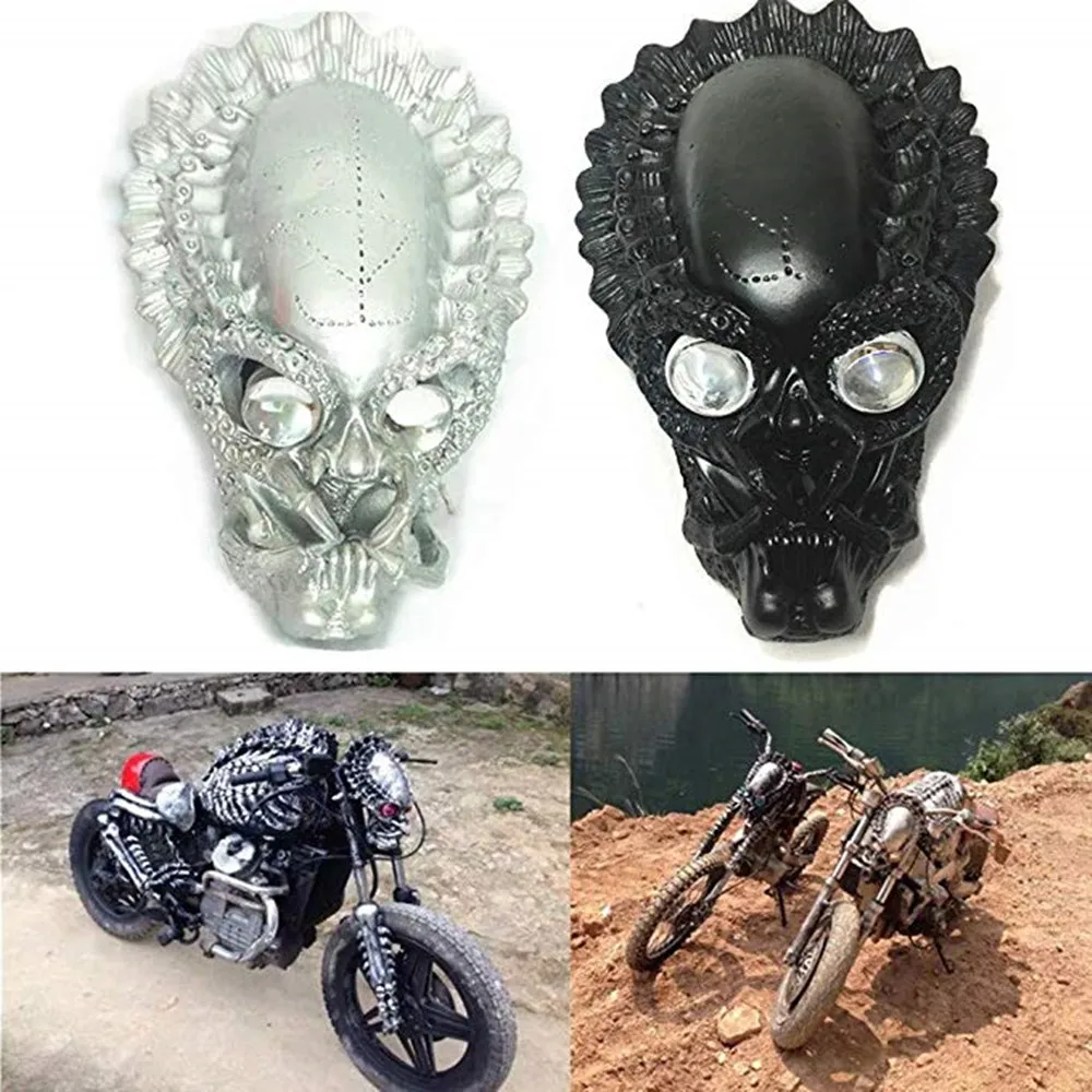 Универсальная мотоциклетная фара обтекатель StreetFighter Predator Racing Скелетон Череп