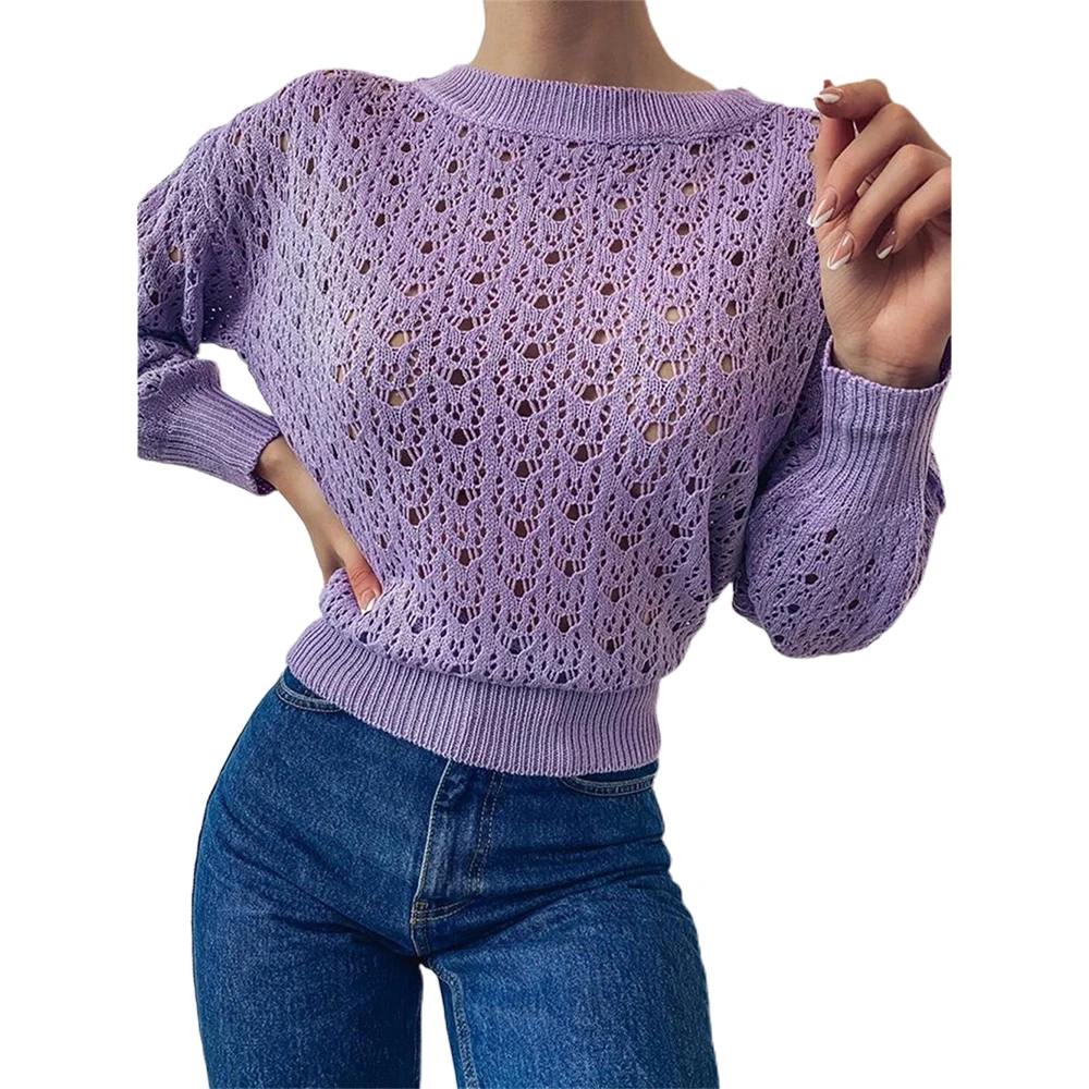

Sexy Cut Out Autumn Winter Warm Jumper Tops 2021 Sweater Solid Casual Pullover Womens Hollow Long Sleeve
