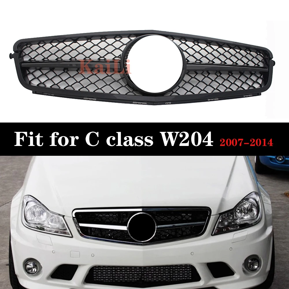 Гоночный гриль для Mercedes C Class W204 c180 c200 c220 c260 c300 Решетка переднего бампера 2007
