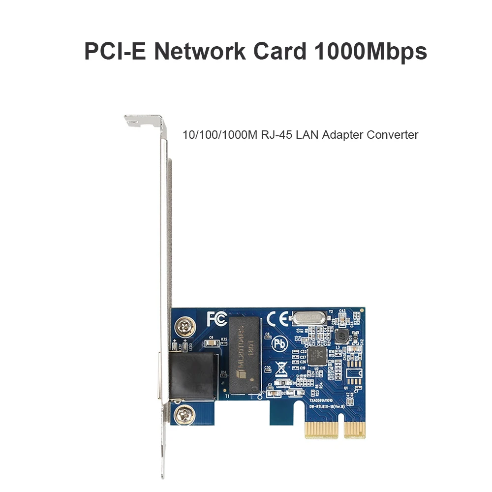 PCI Express 10/100/1000M Gigabit Lan Карта с RTL8111F PCIe 1X Ethernet Сетевая карта адаптера | Компьютеры и