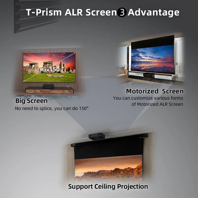 Проекционный экран Mivision 2 35: 1 с неподвижсветильник рамкой для проектора 4k |